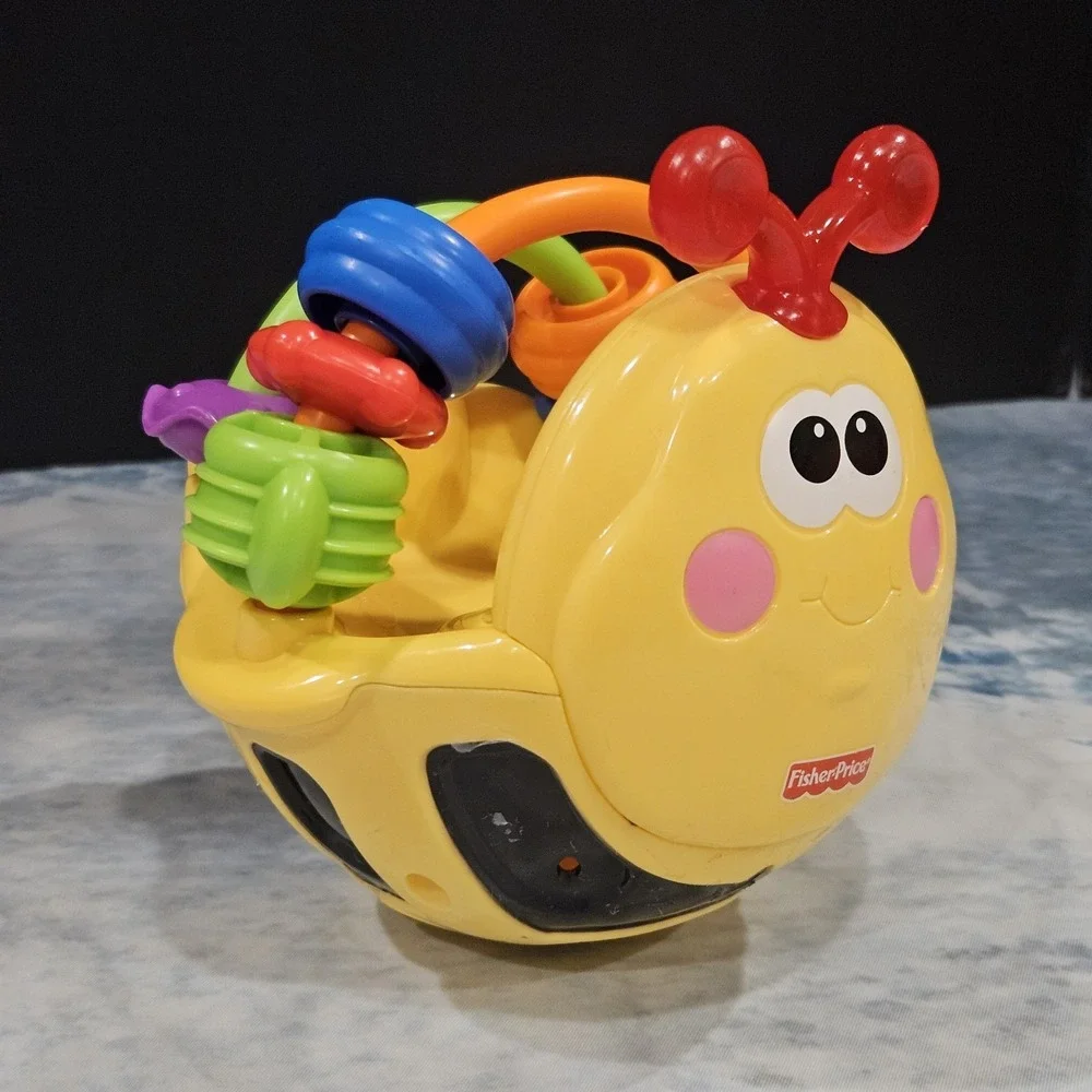 Fisher Price Gigglin' Bee Ball Baby Toy Lights Sounds Tested Works